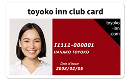 東横イン　宿泊　クラブ　カード　TOYOKO INN CLUB CARD
