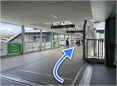 5.過單軌電車站方面的聯絡通道。
